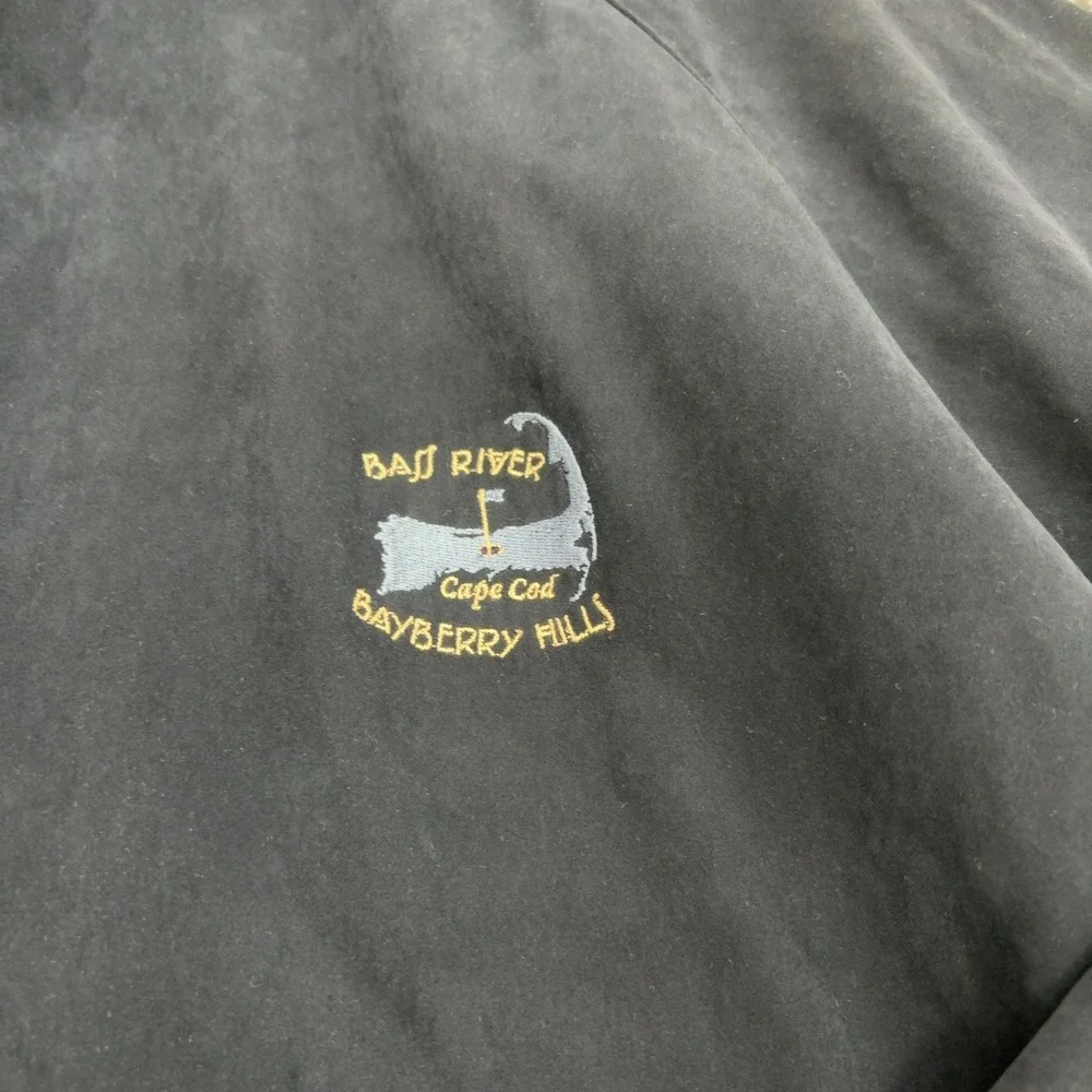 Bass River Bayberry Hills Monterey Club Jacket Mens XXL Blue Polyester Golf Gorp